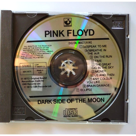 Pink Floyd Dark Side Of The Moon CD UK label US On Back Insert Prog Classic Rock - Picture 2 of 4